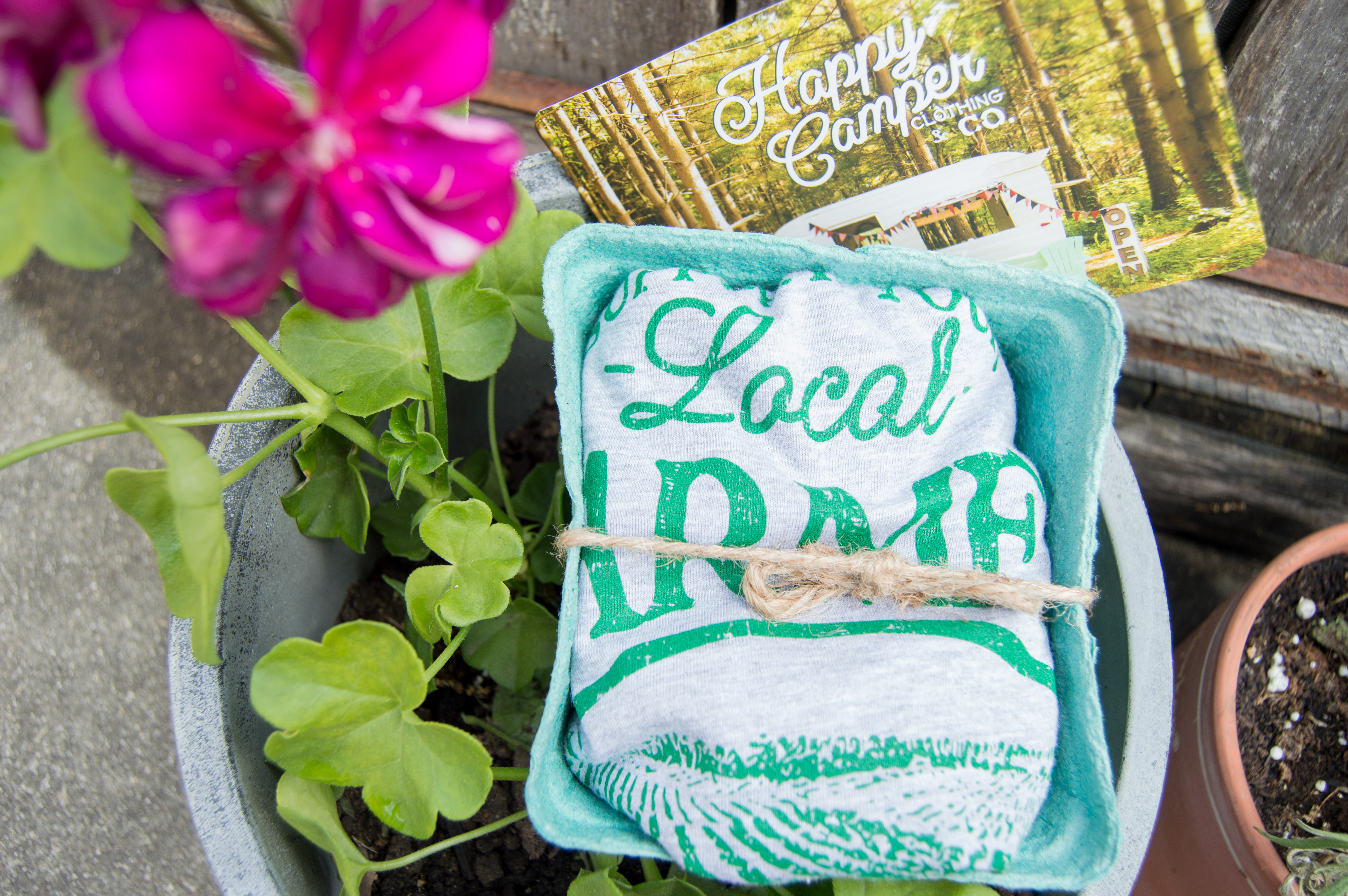 spring planting - Happy Camper Clothing Co. - Support Your Local Farmer's Tee