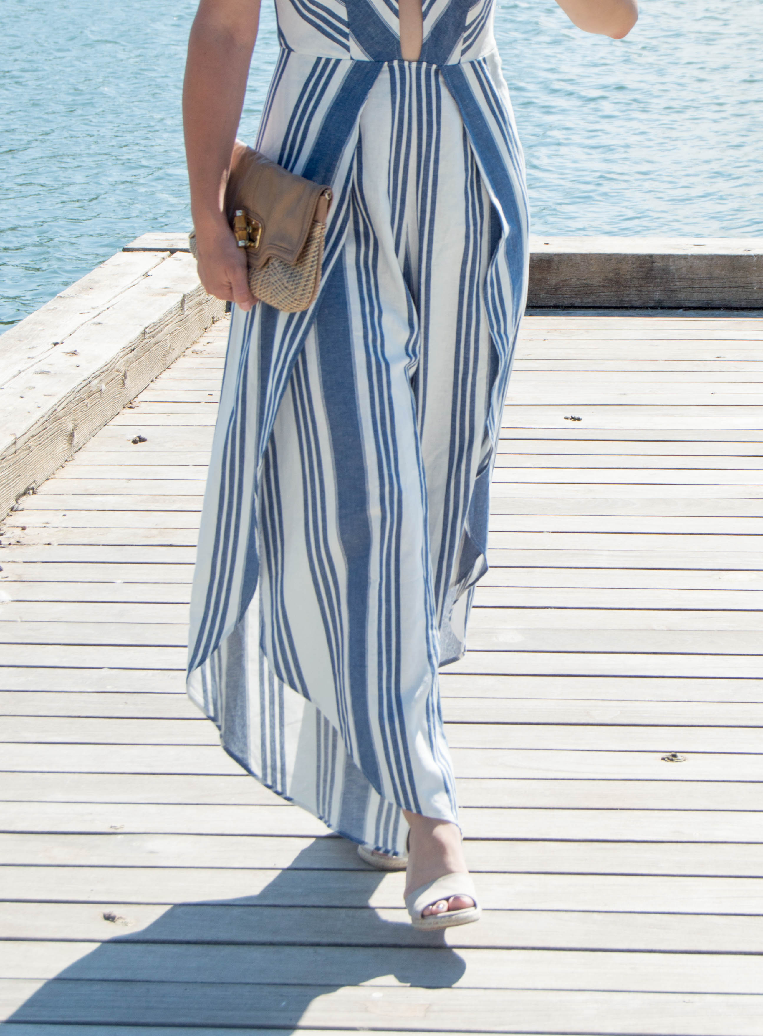 striped jumpsuit - summer fashion