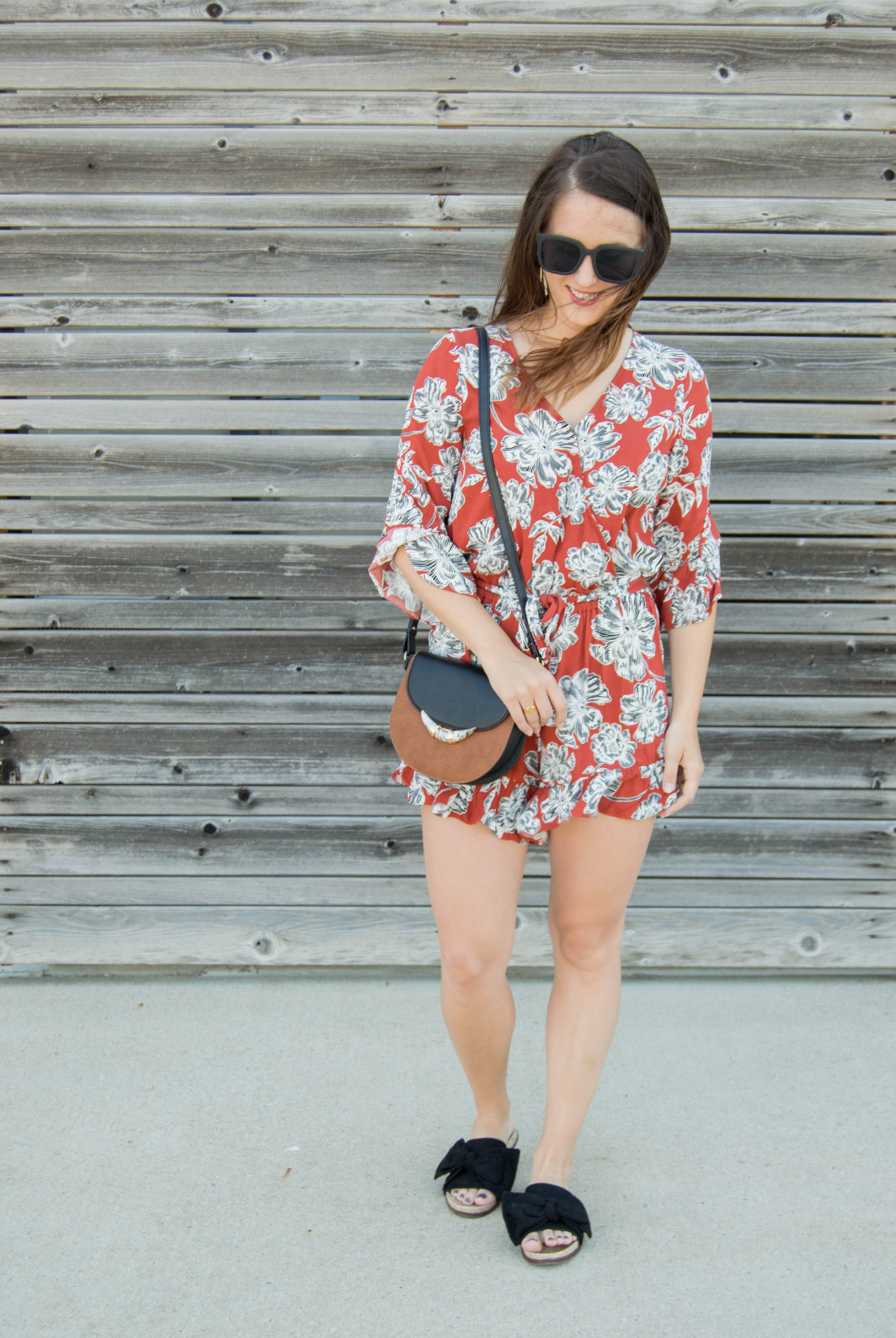 who what wear floral romper