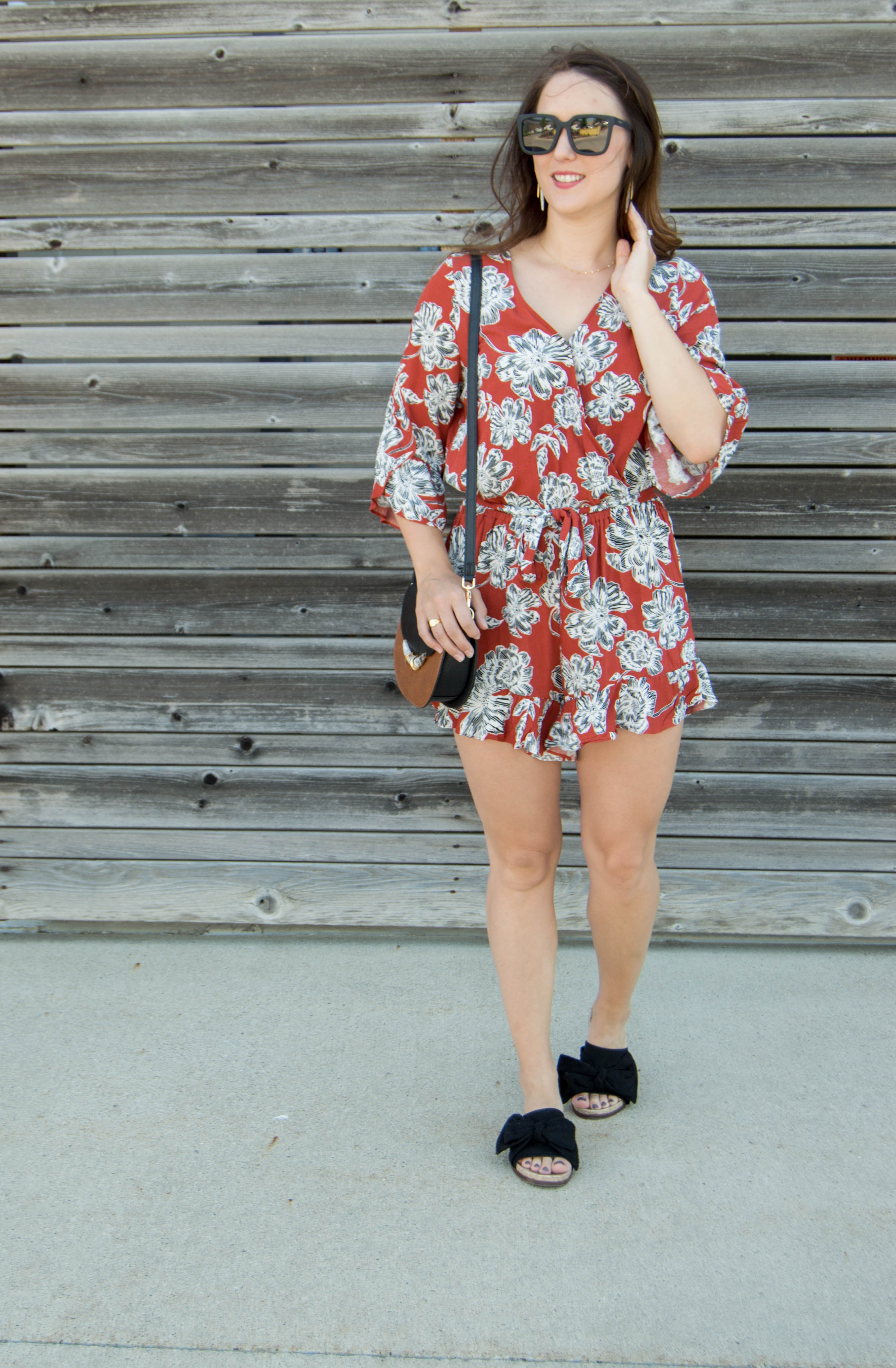 who what wear floral romper