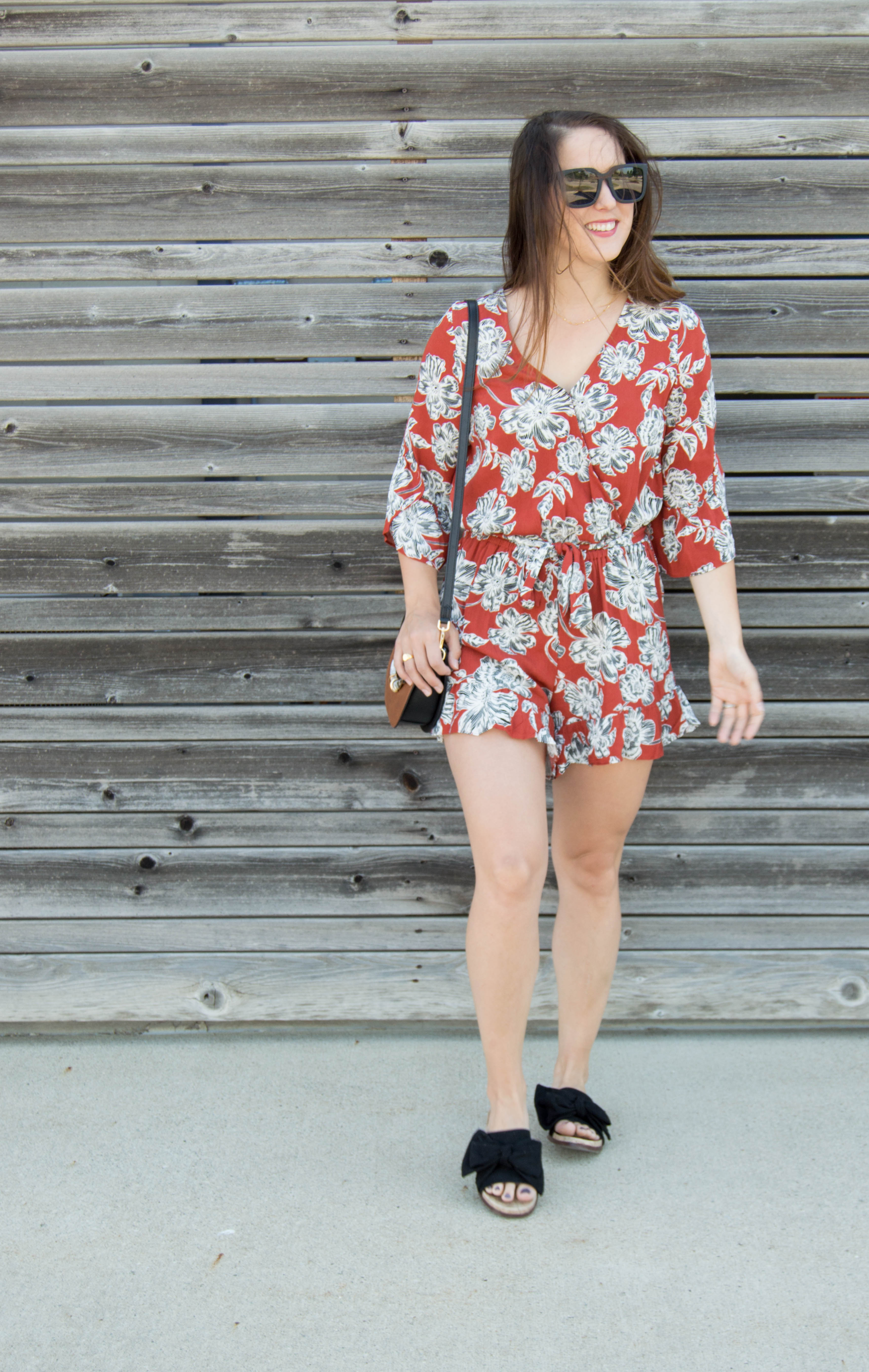 who what wear floral romper