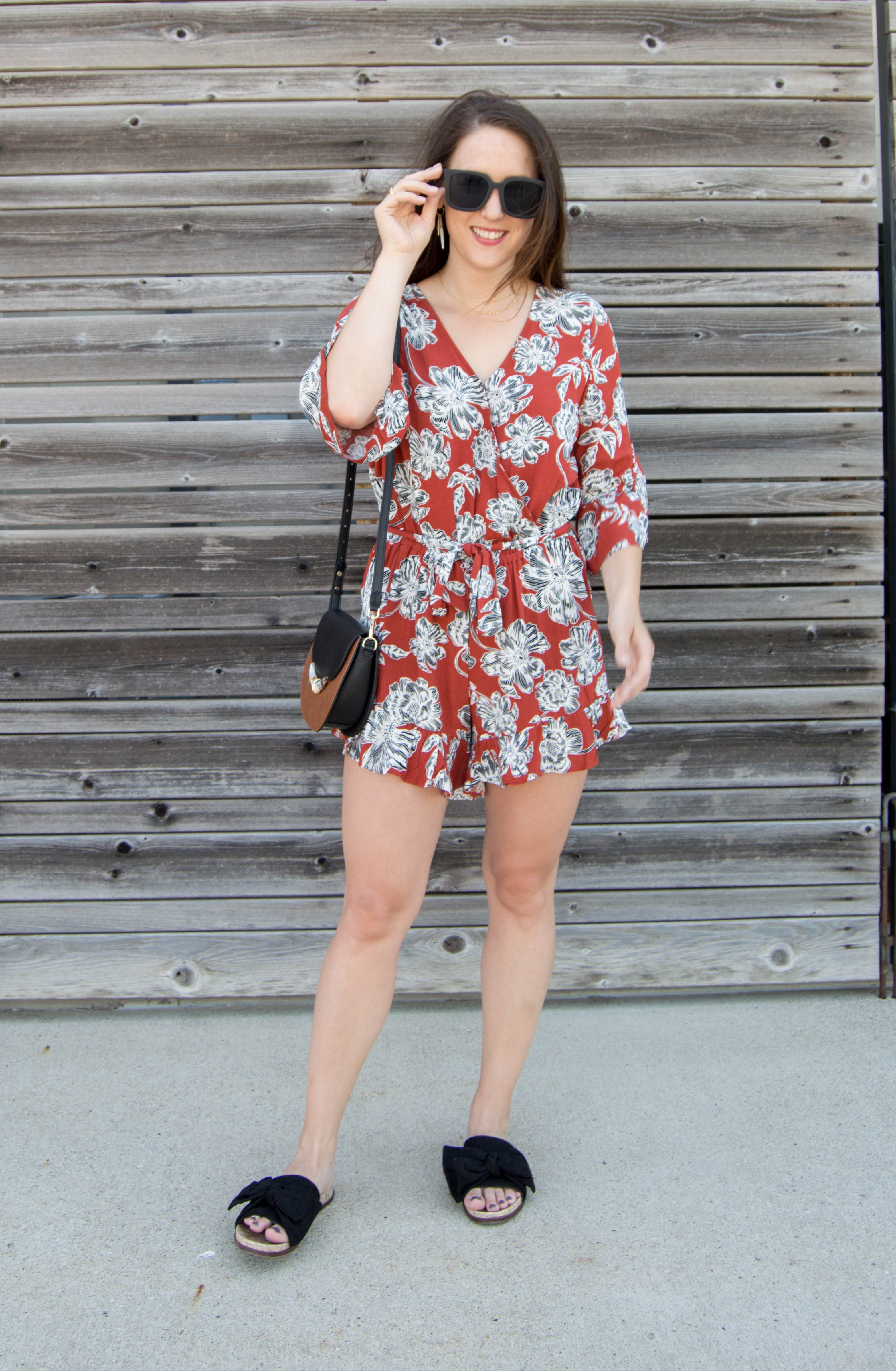 who what wear floral romper