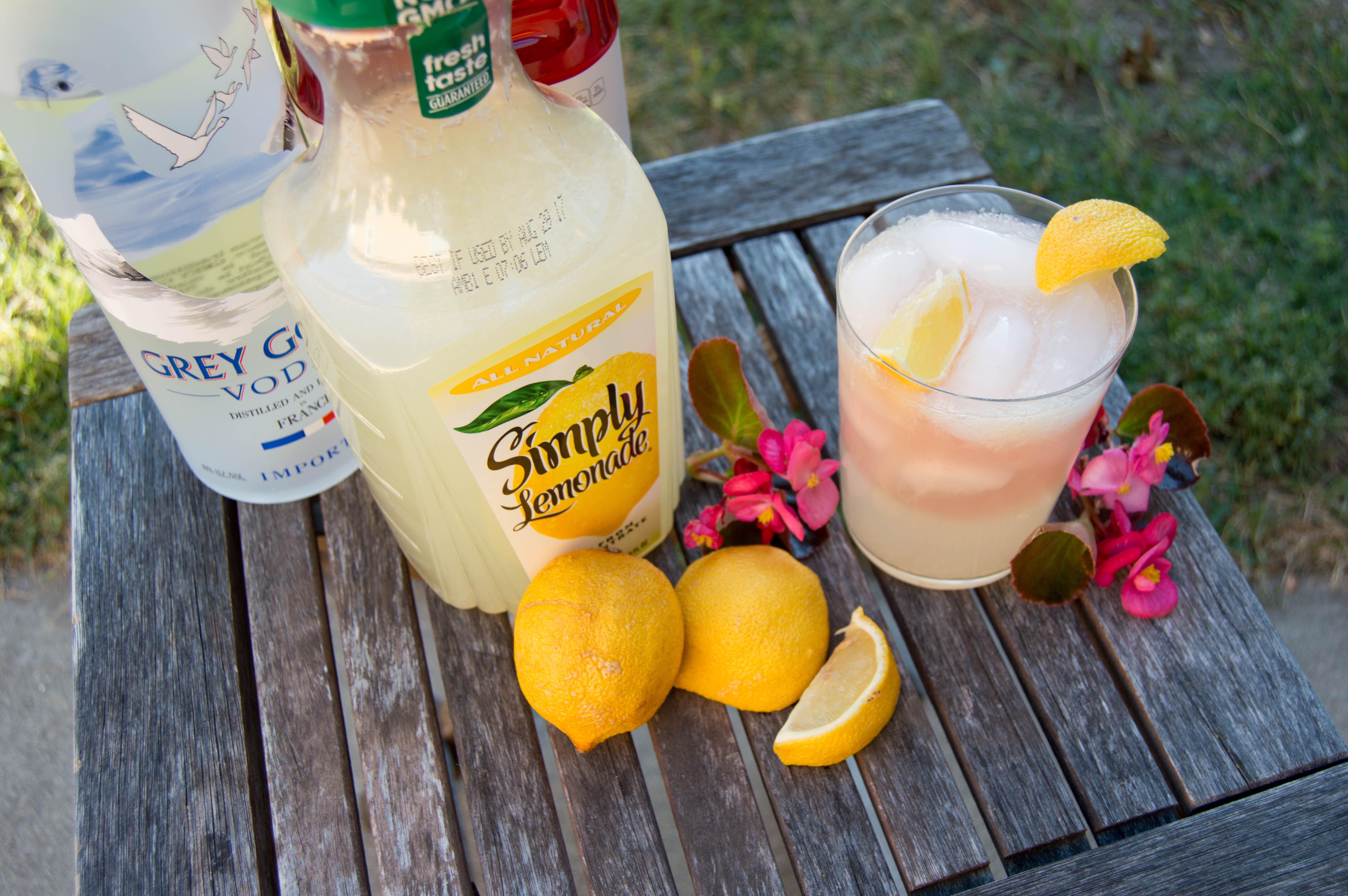 summer drink recipe - vodka lemonade