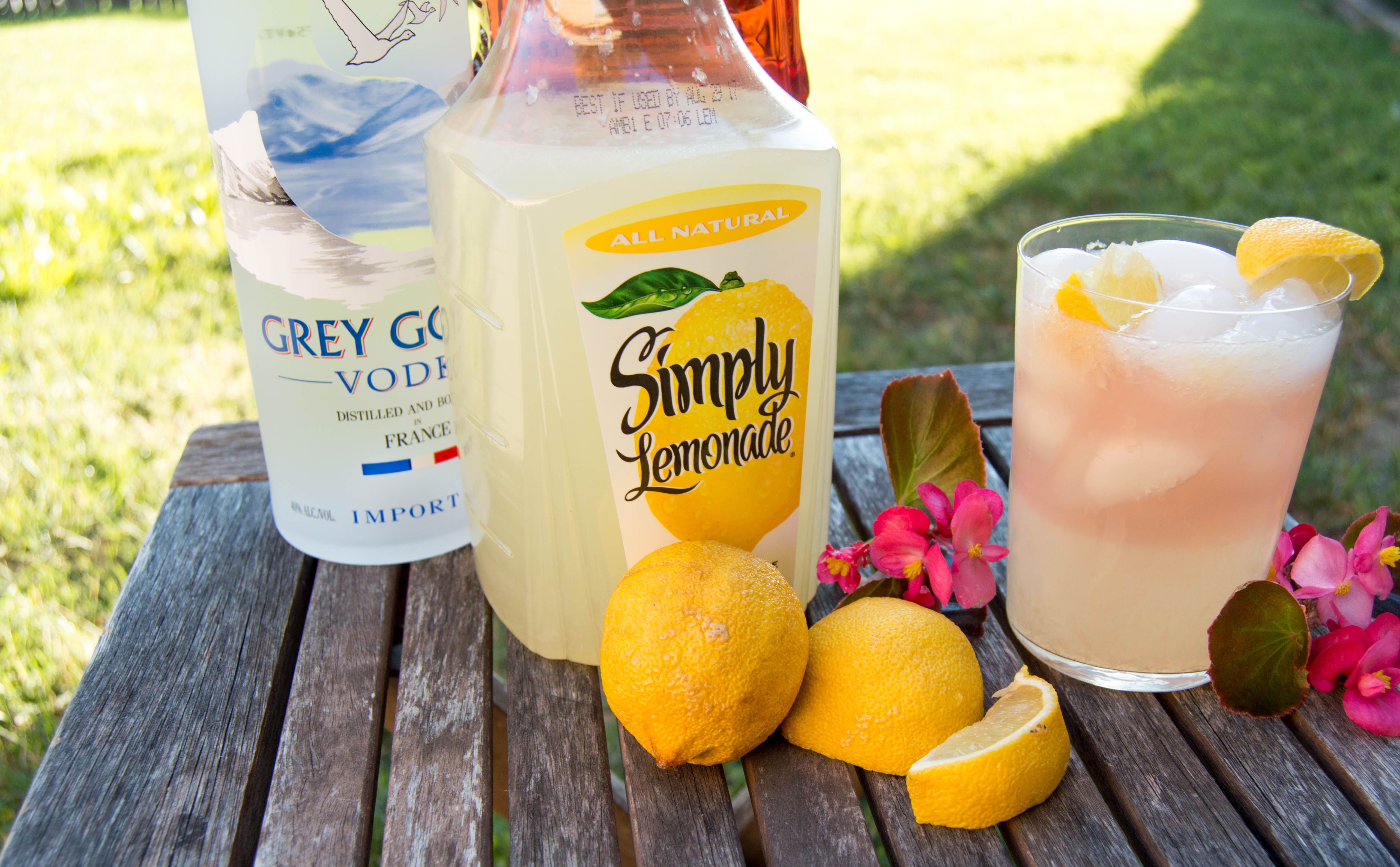 summer drink recipe - vodka lemonade