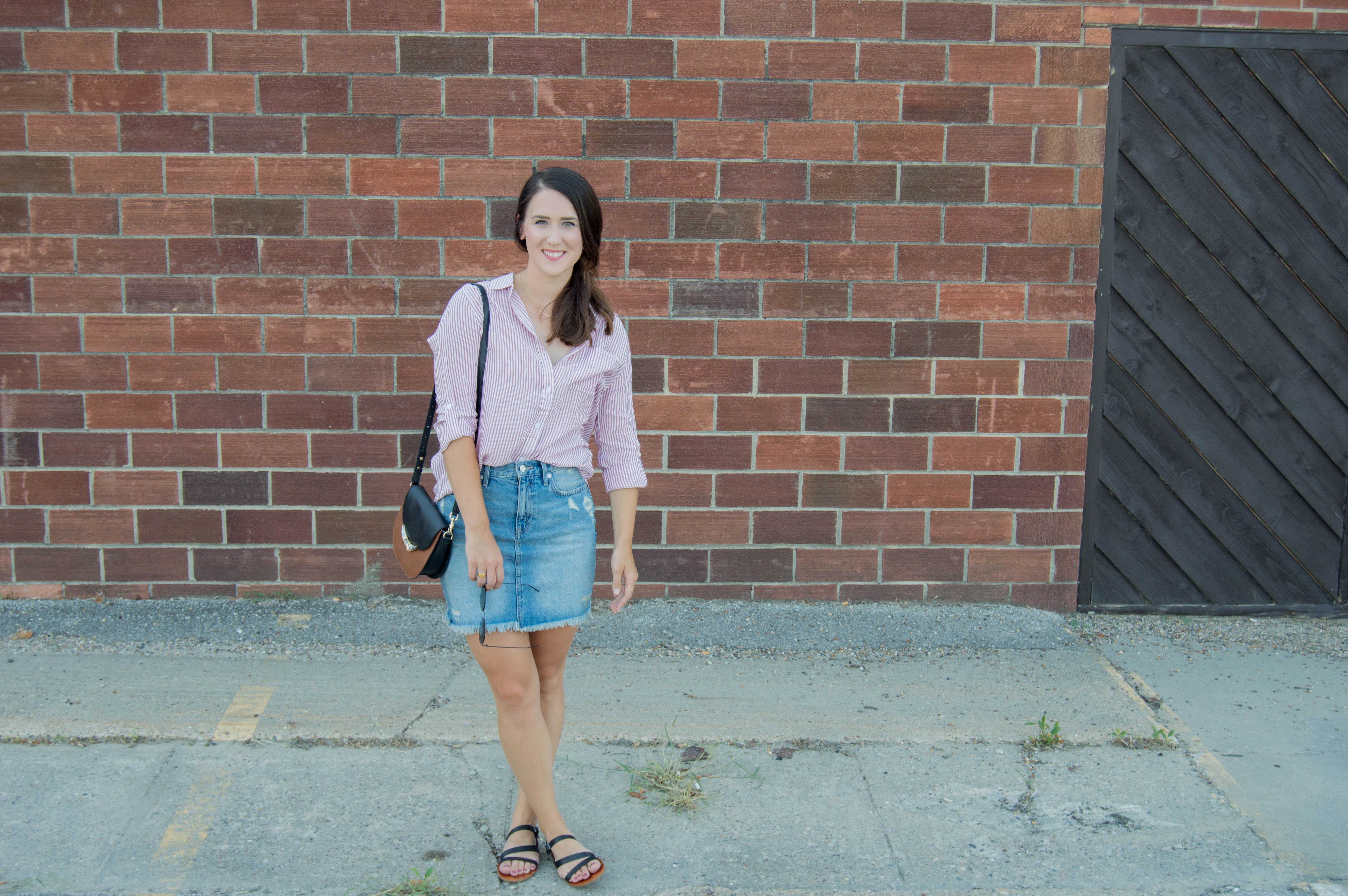 Gap jean skirt