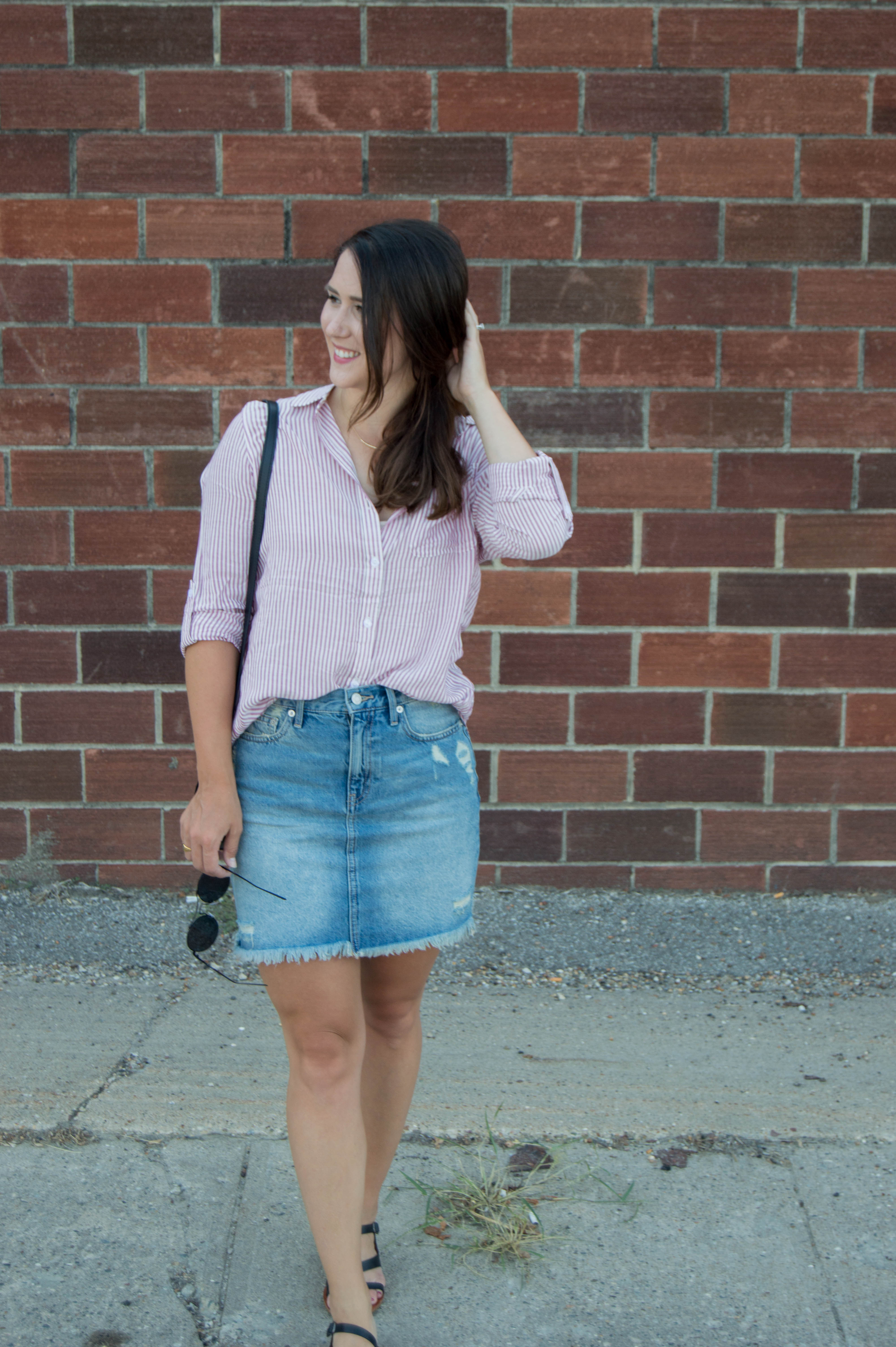 Gap jean skirt