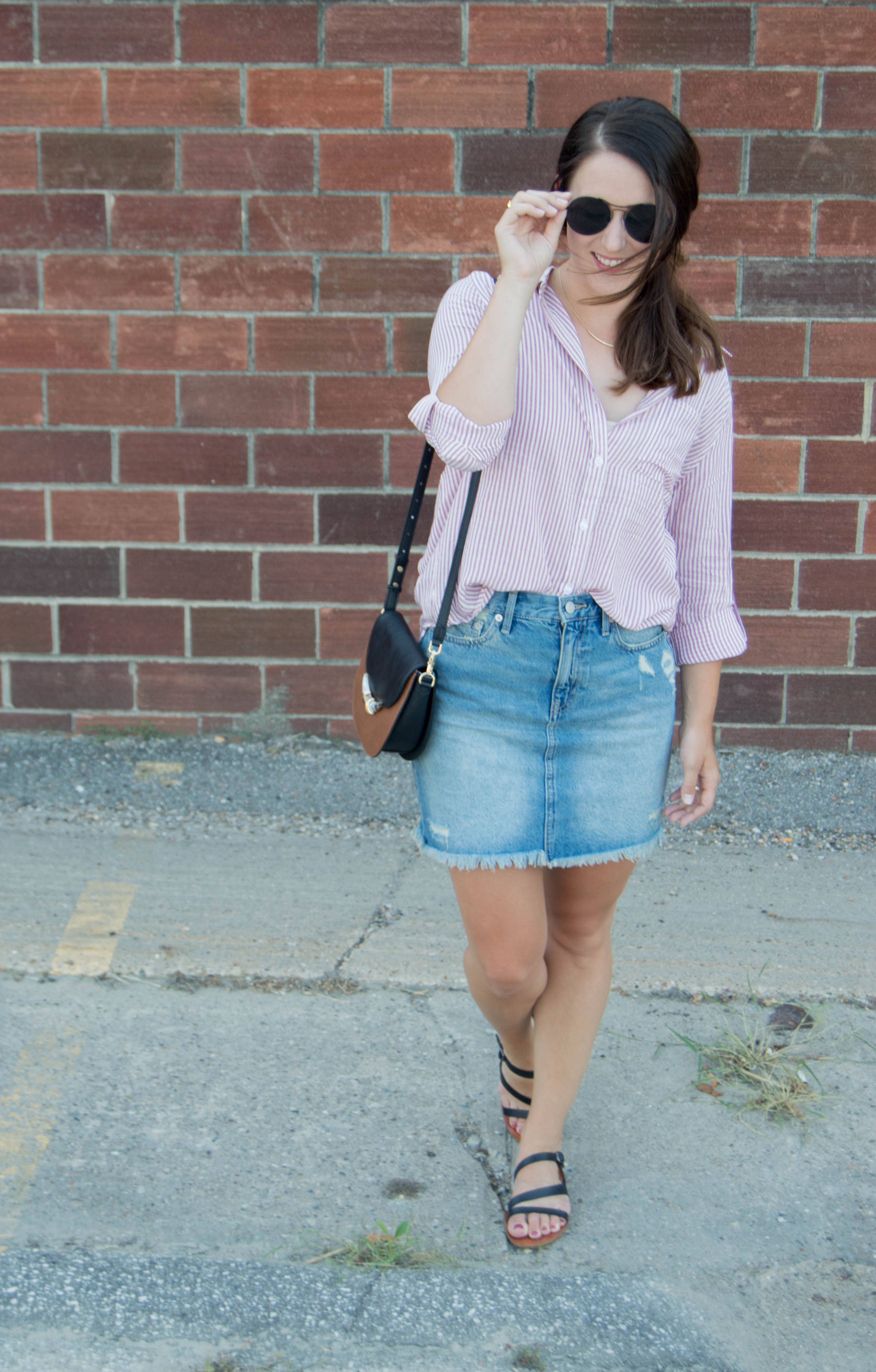 gap denim skirt