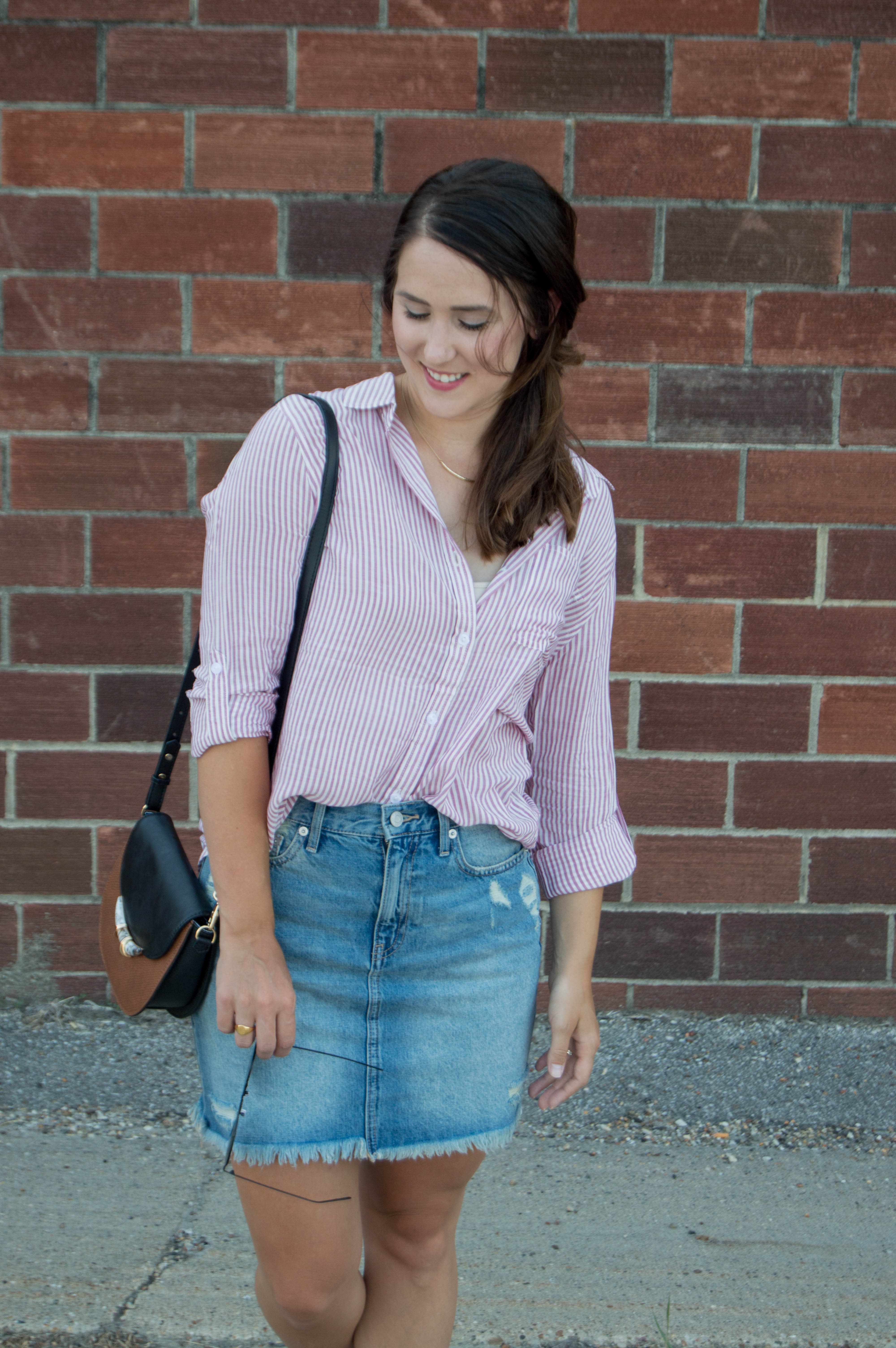 Gap jean skirt