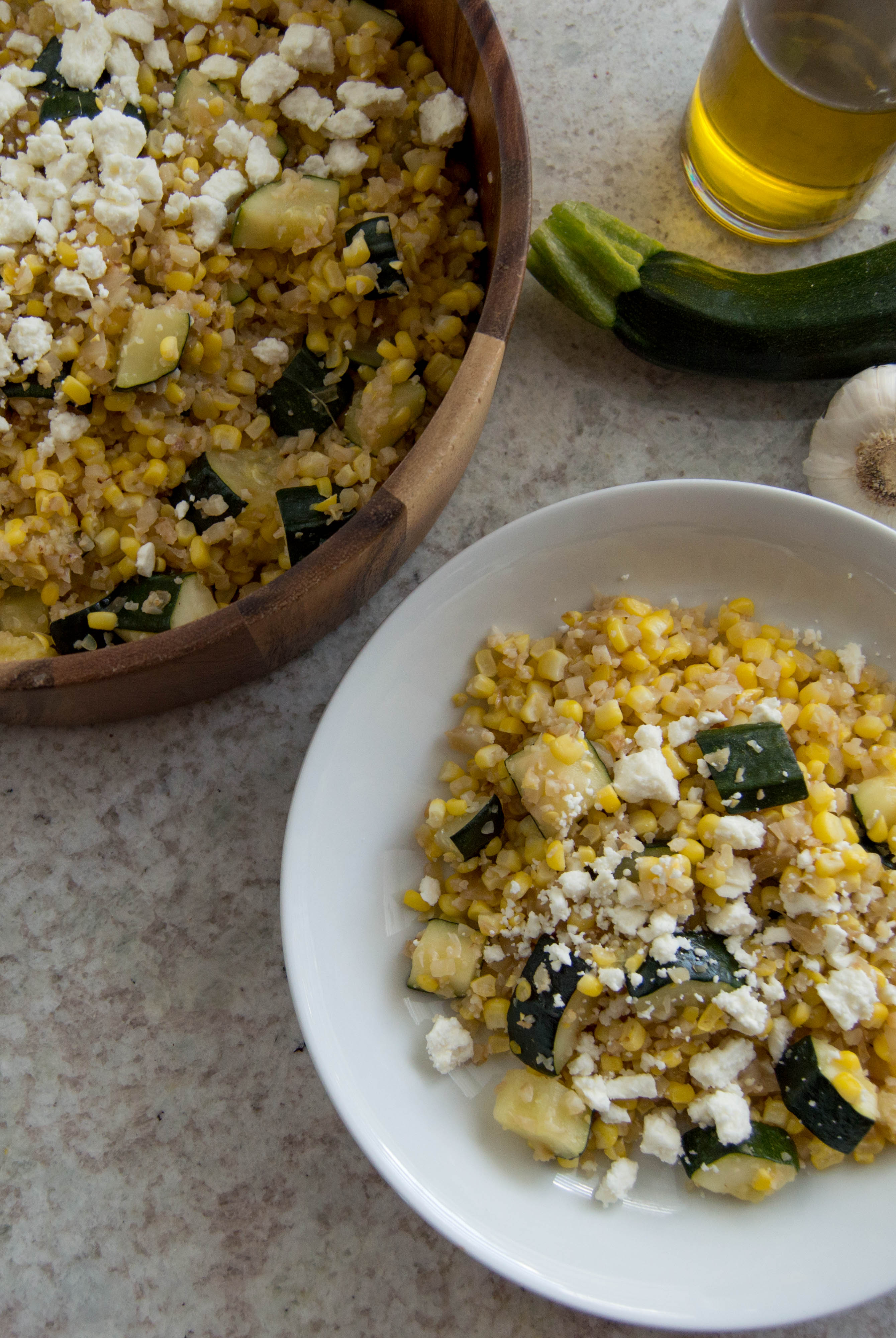 zucchini corn salad