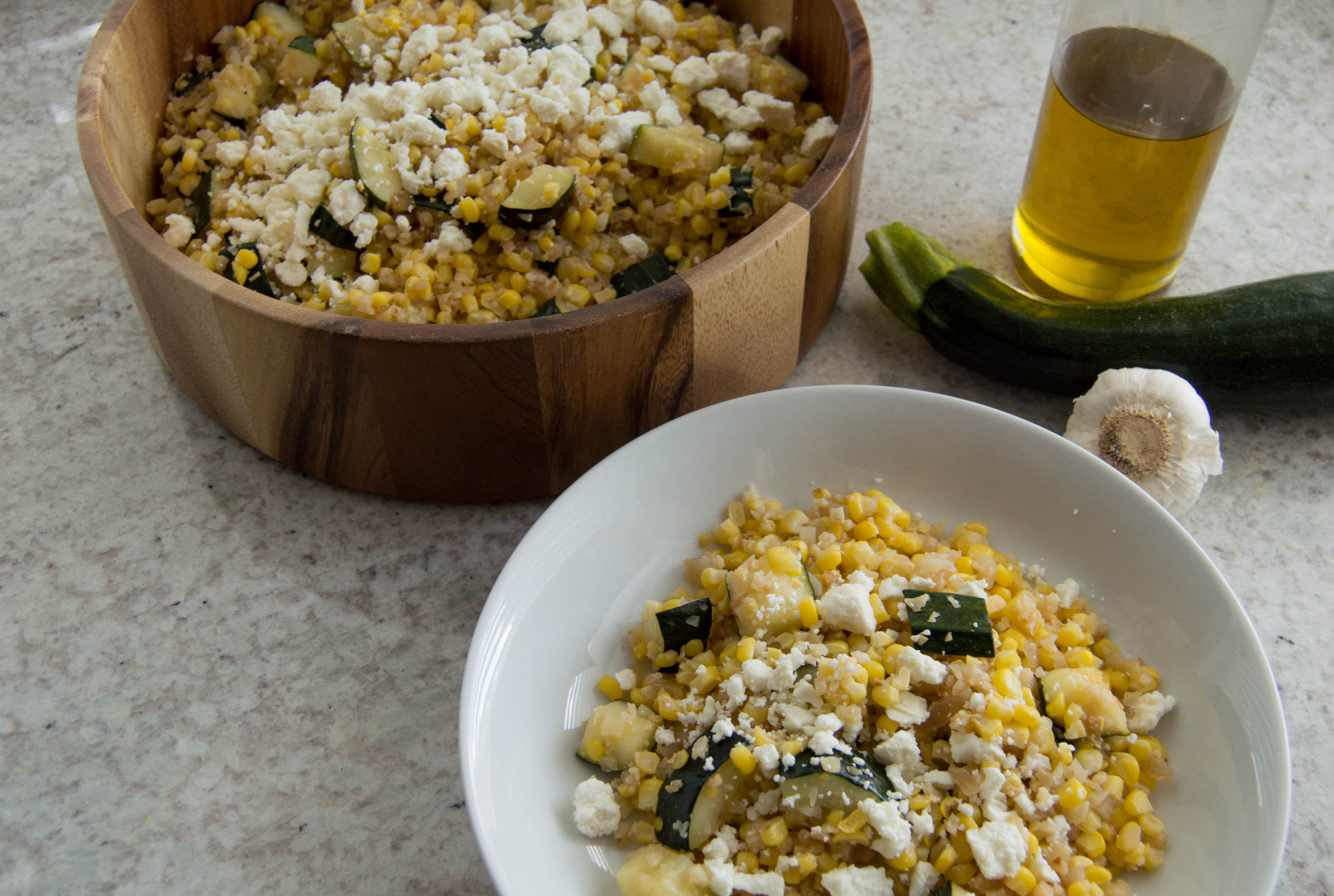 zucchini corn salad