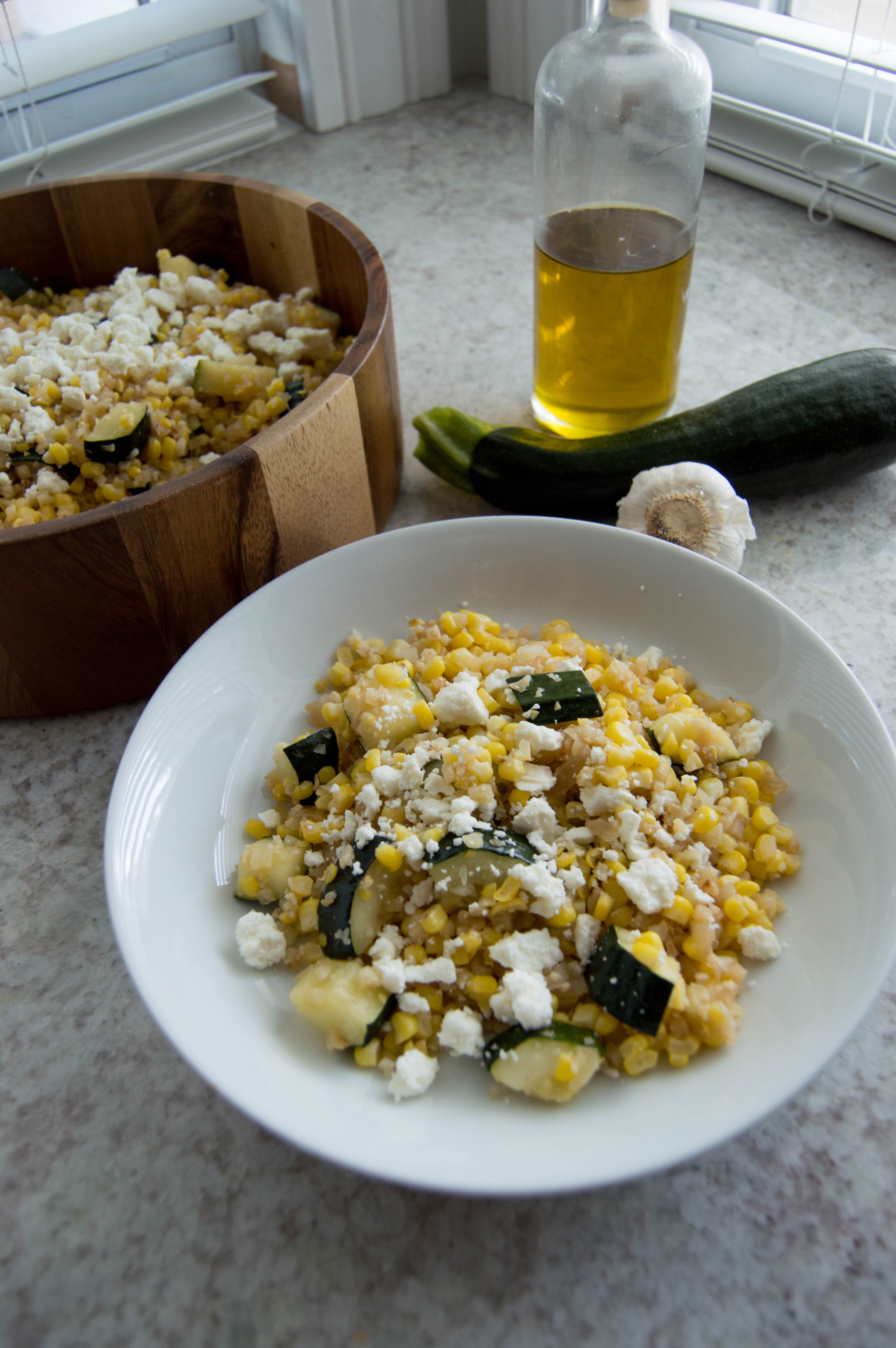 zucchini corn salad