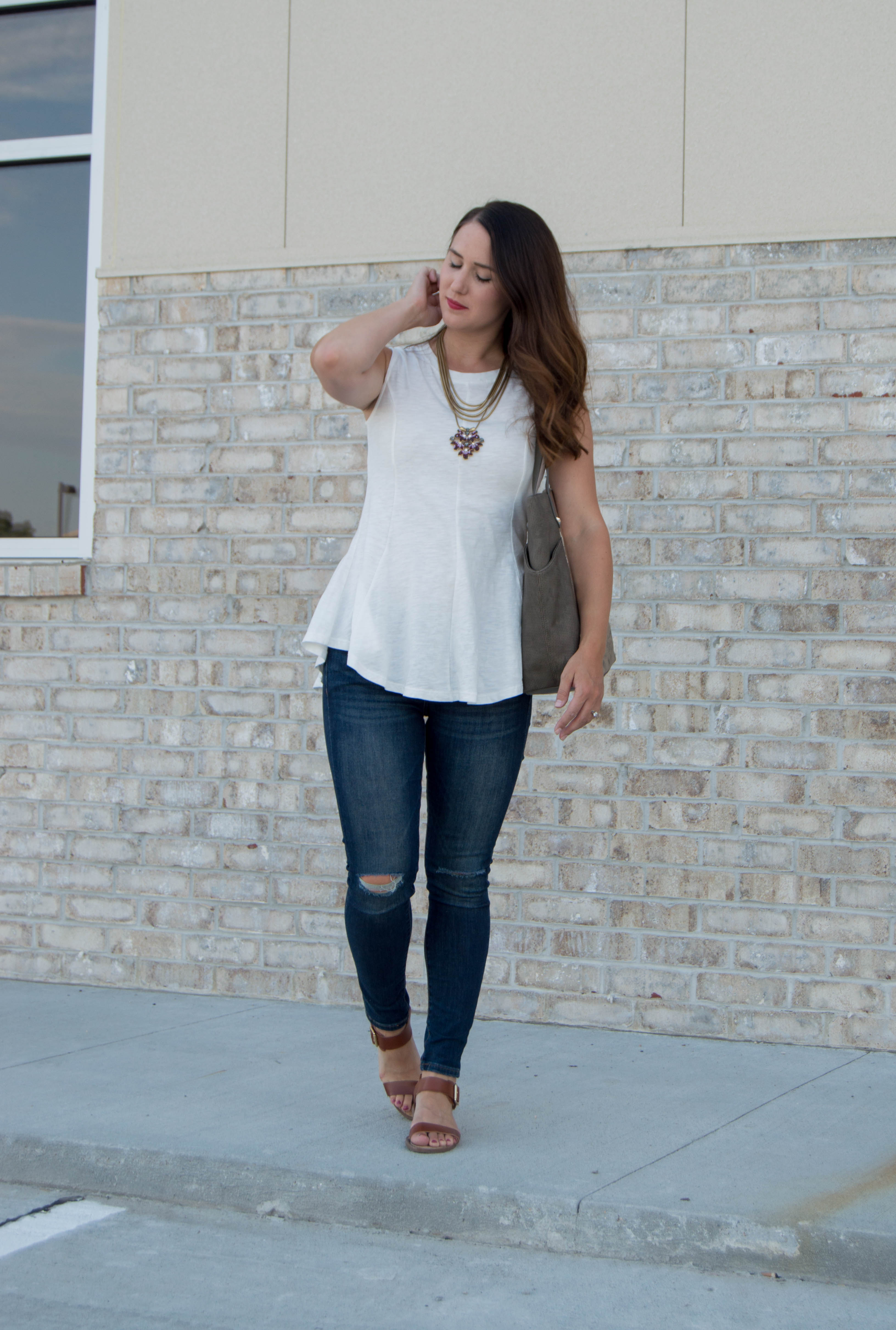 anthropologie peplum tank