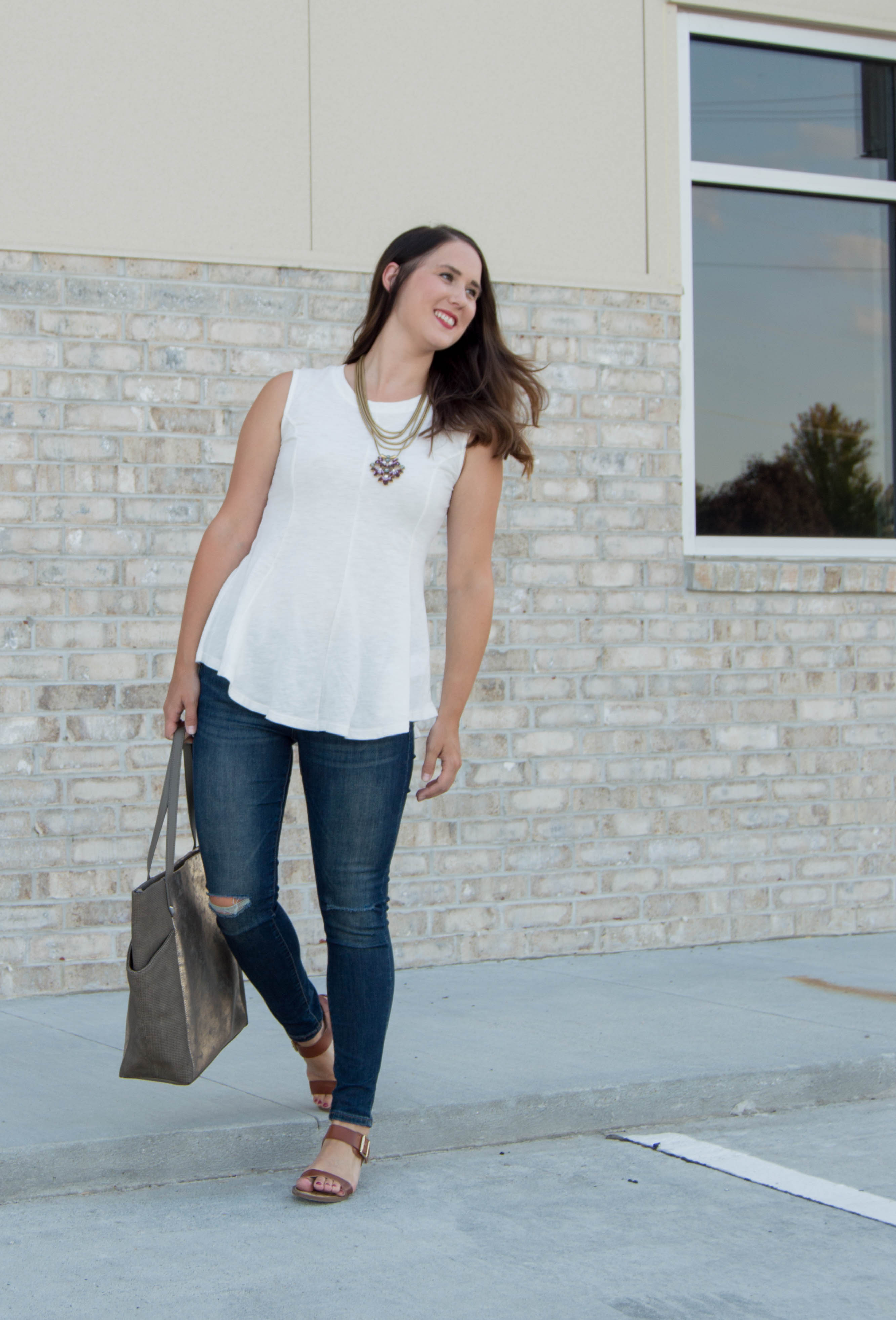 anthropologie peplum tank