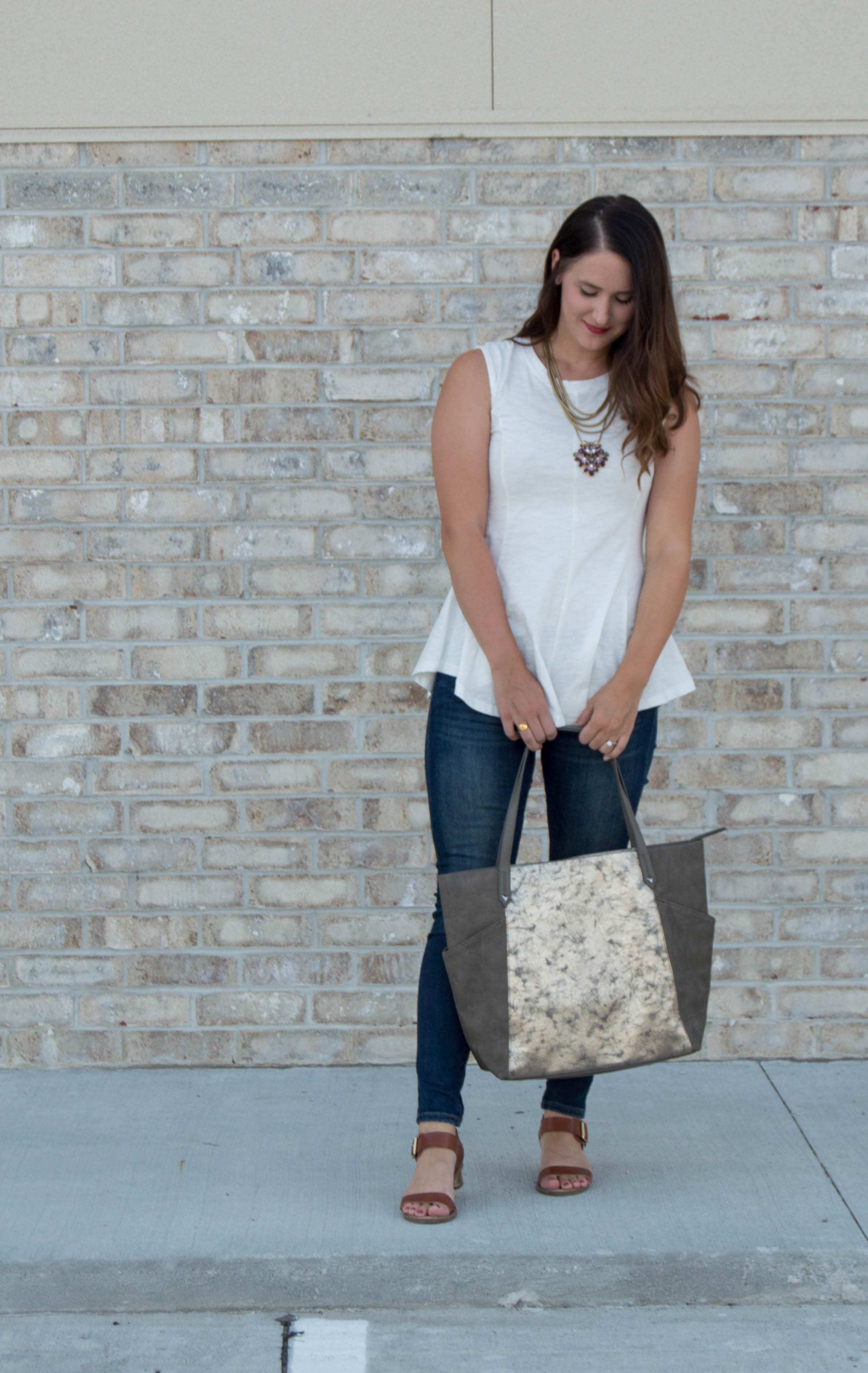 anthropologie peplum tank