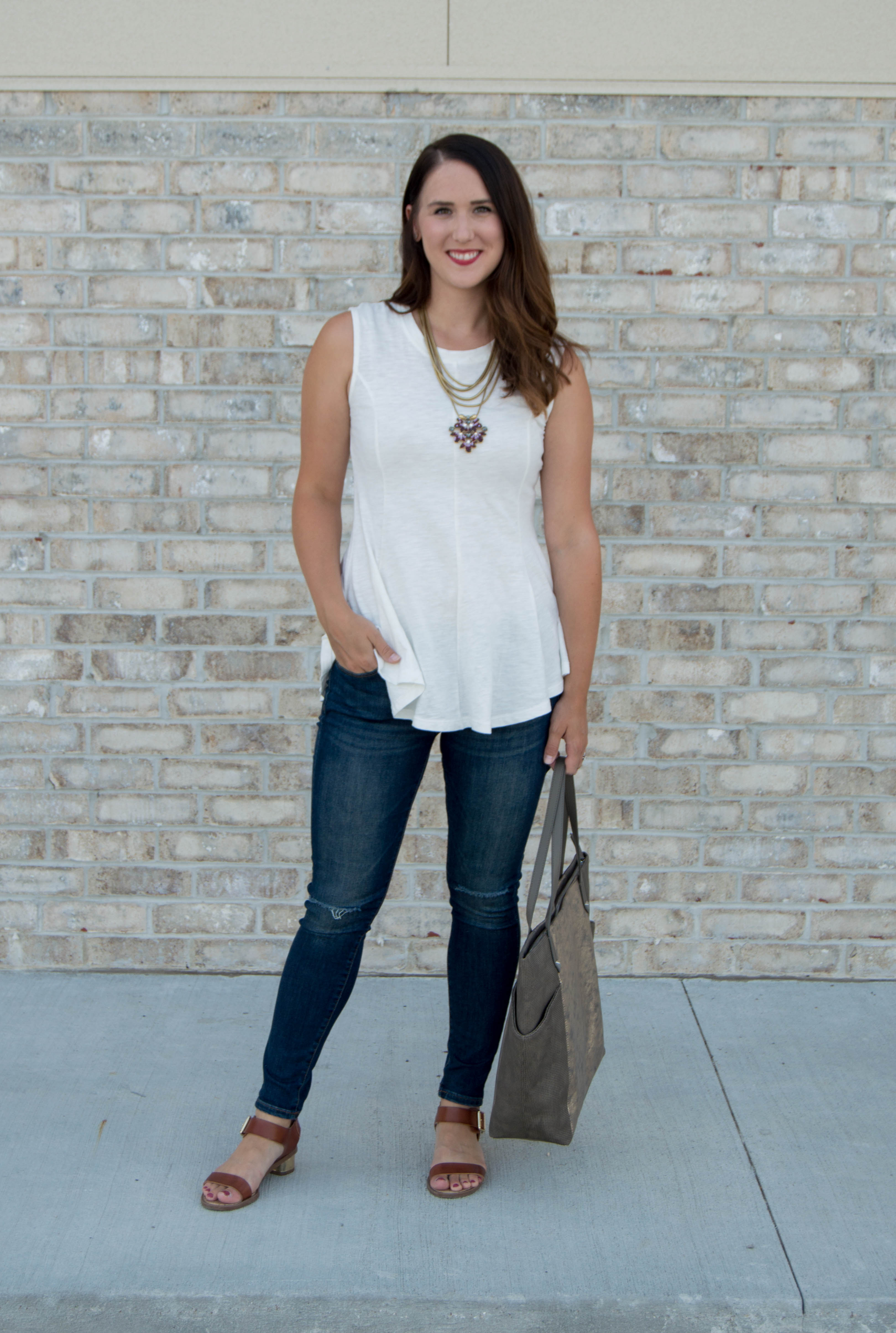 anthropologie peplum tank