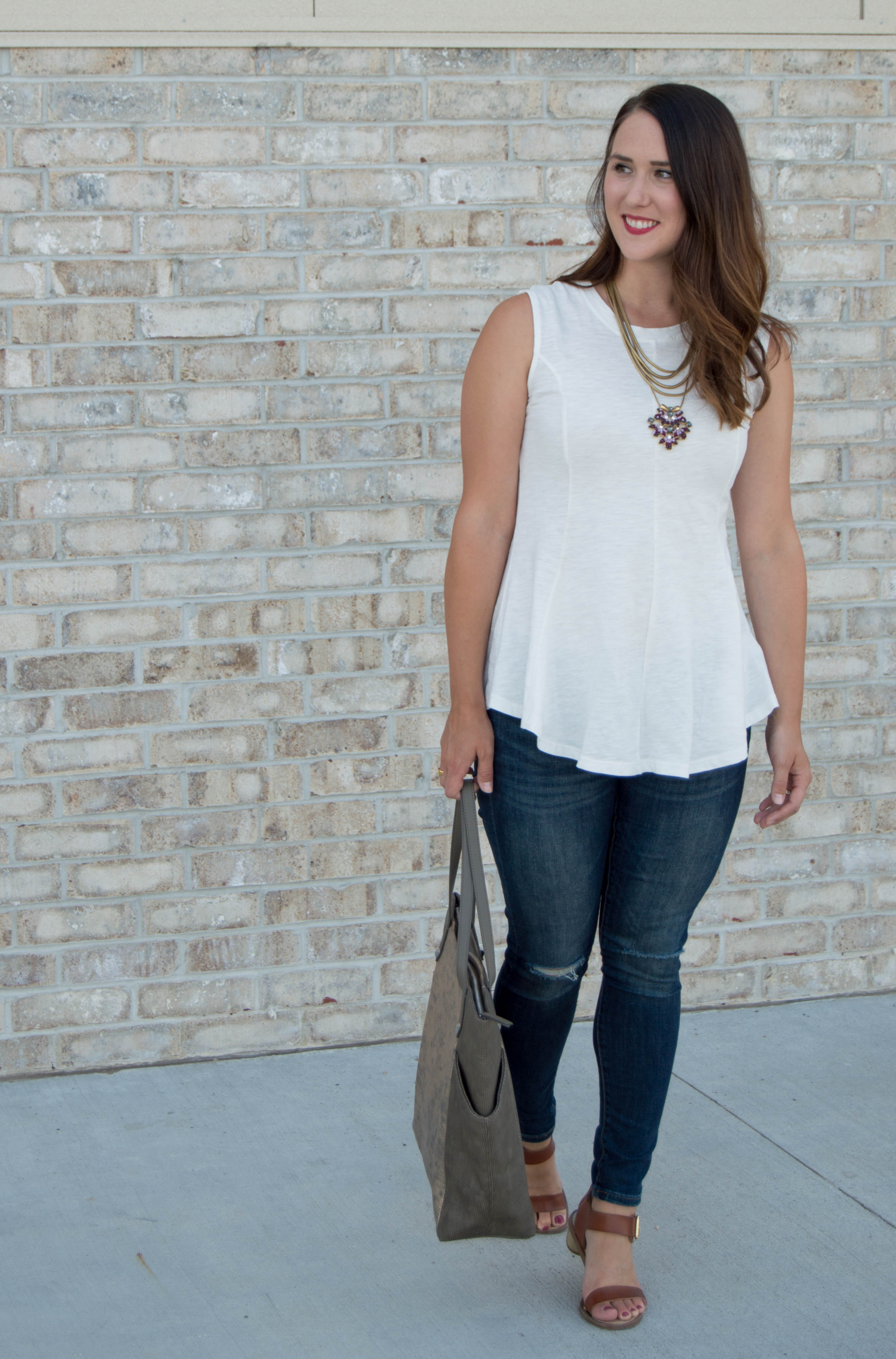 anthropologie peplum tank