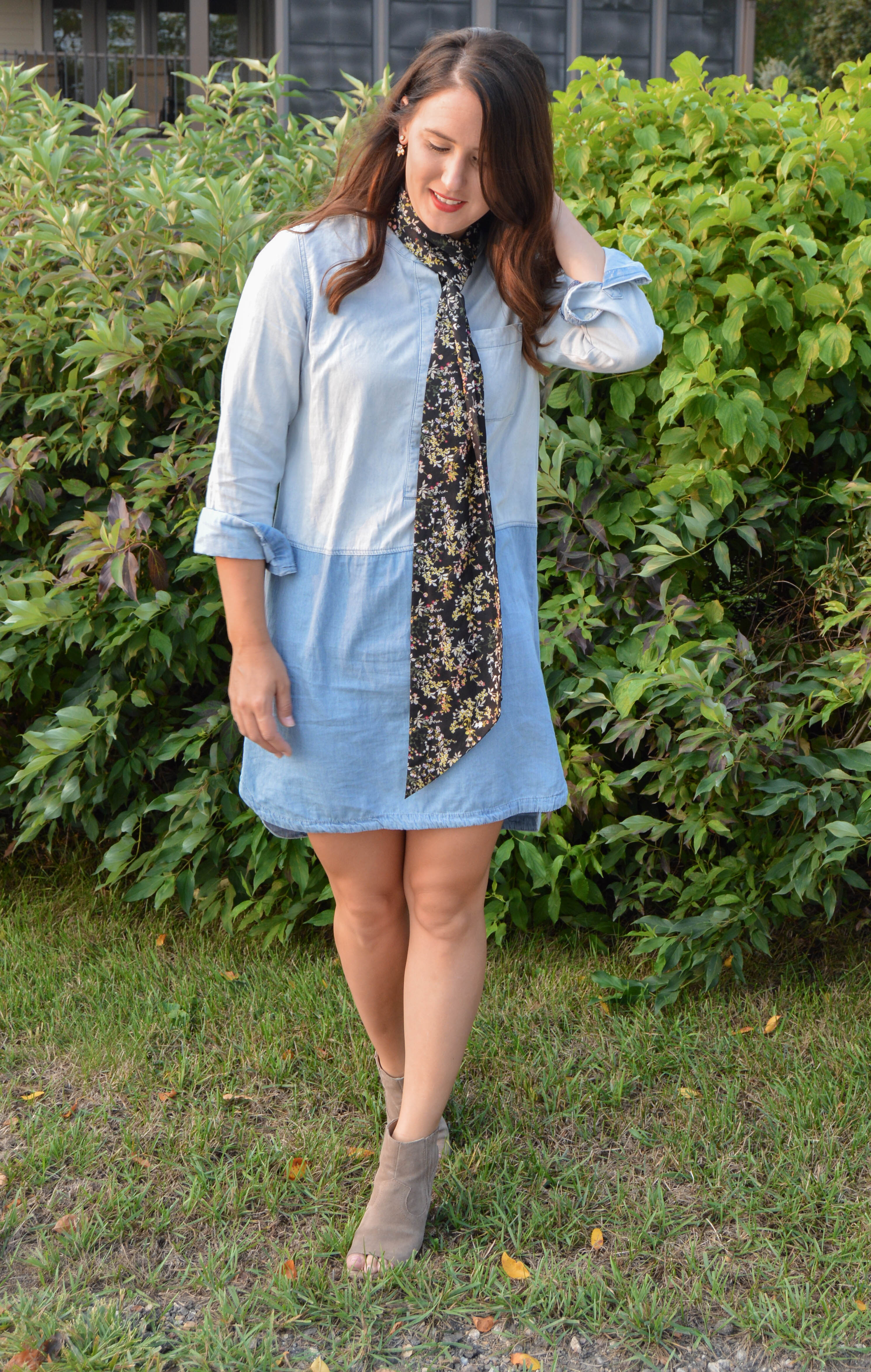 denim dress - women's fall fashion