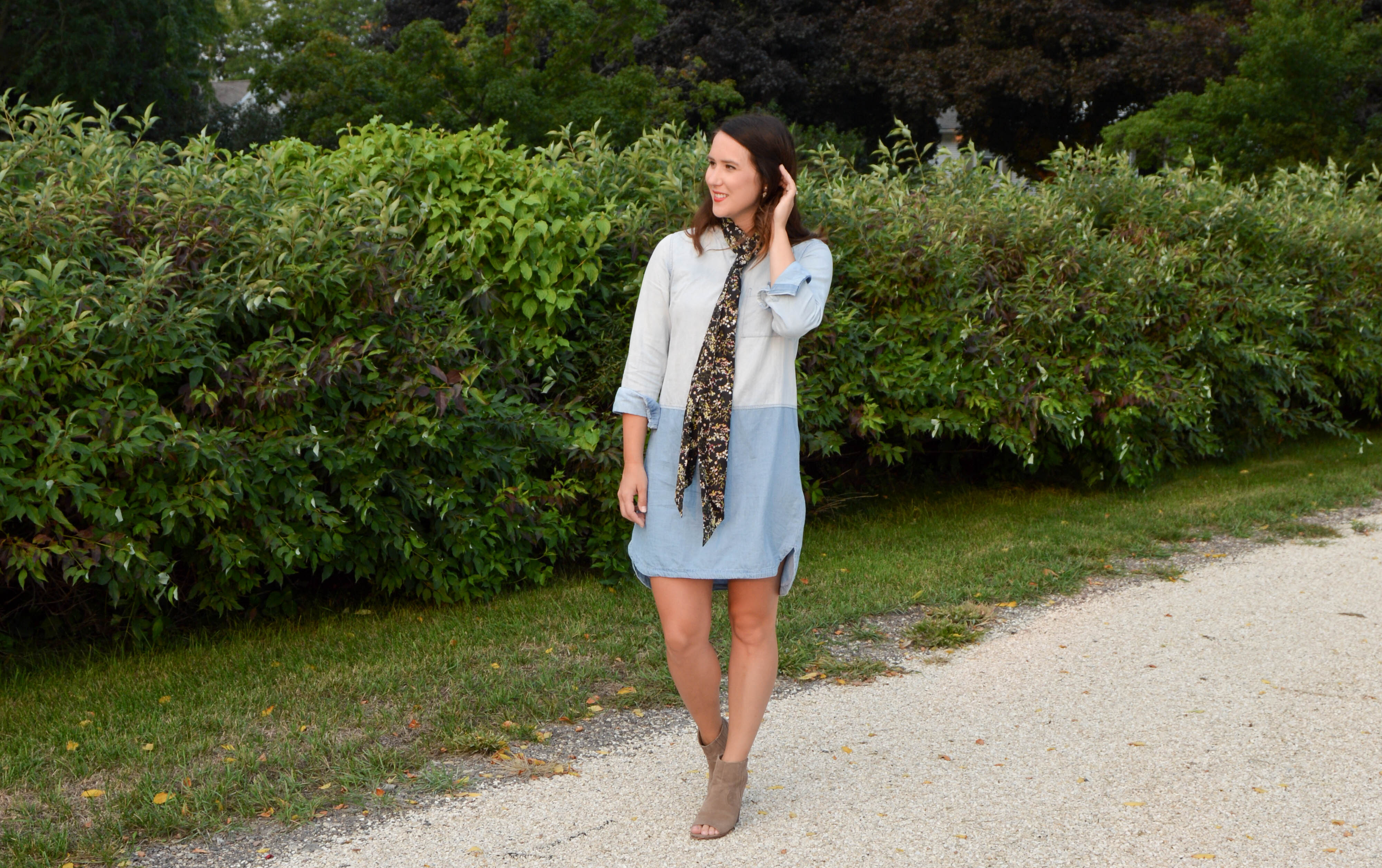 denim dress - women's fall fashion