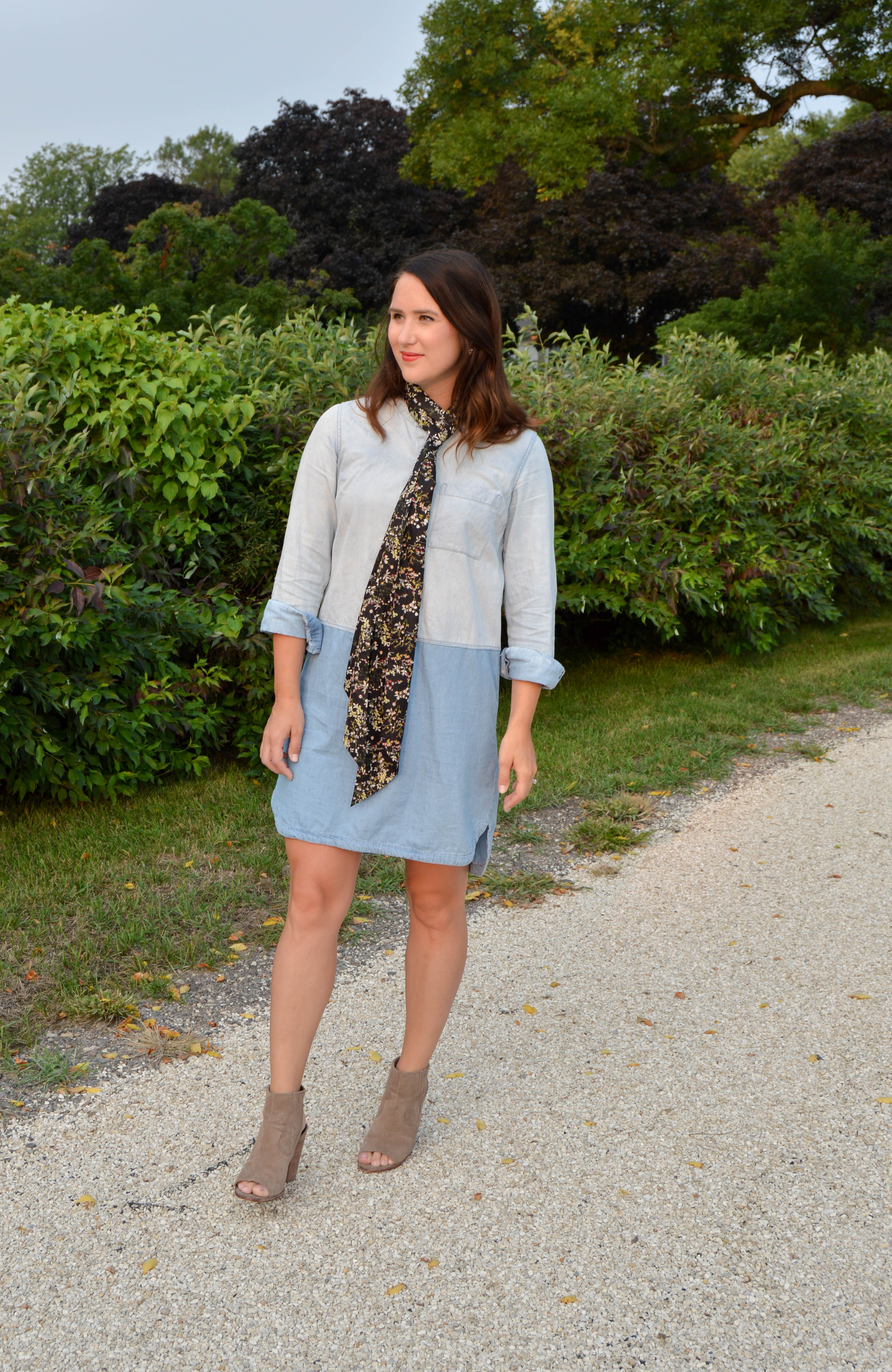 denim dress - women's fall fashion