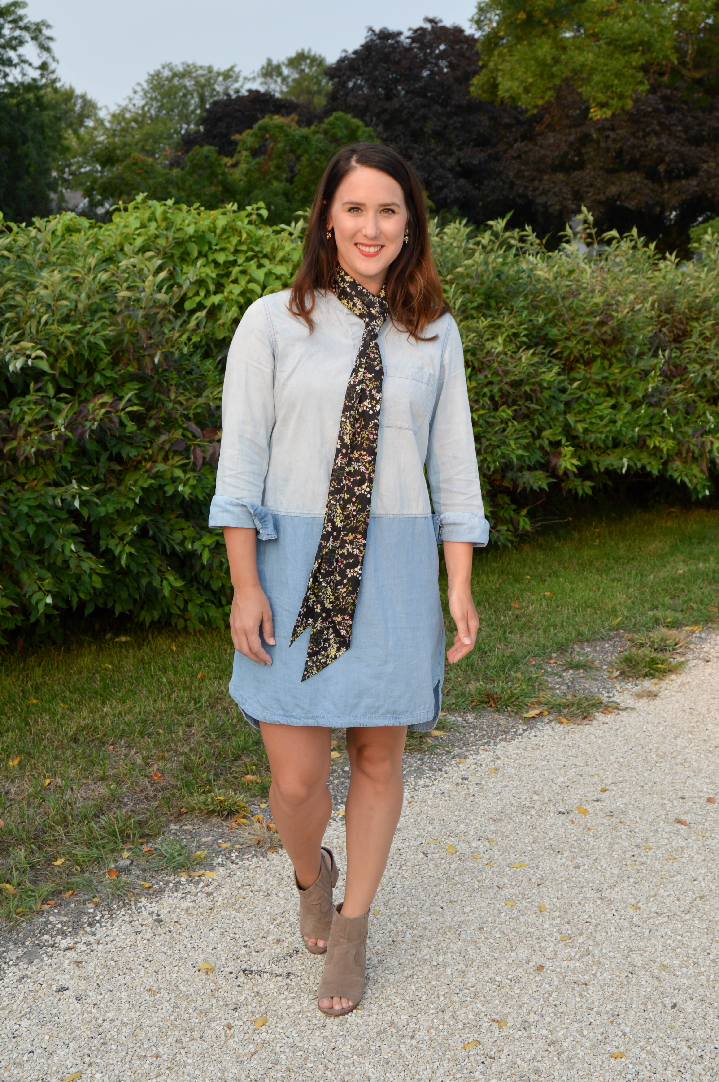 denim dress - women's fall fashion