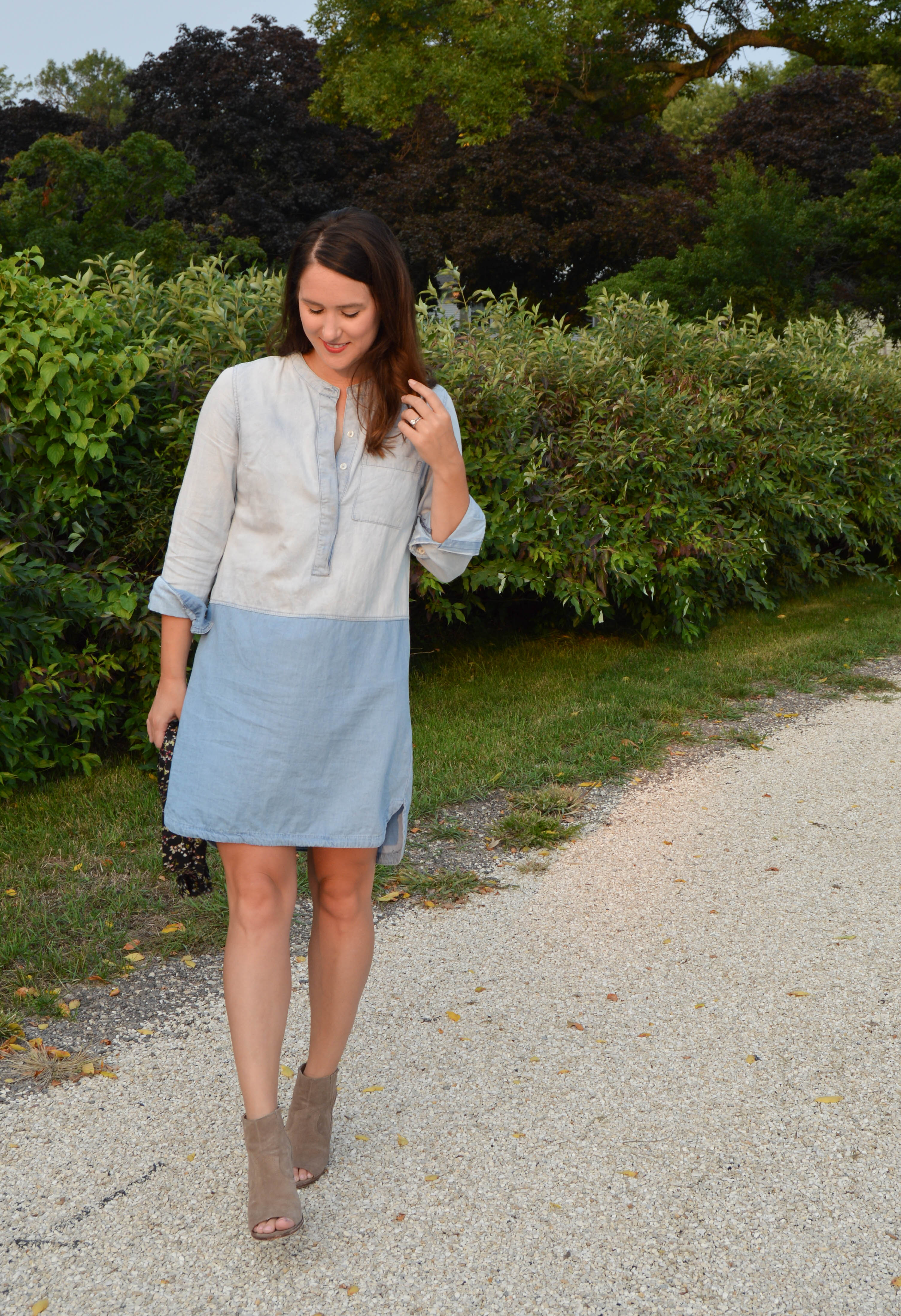 denim dress - women's fall fashion