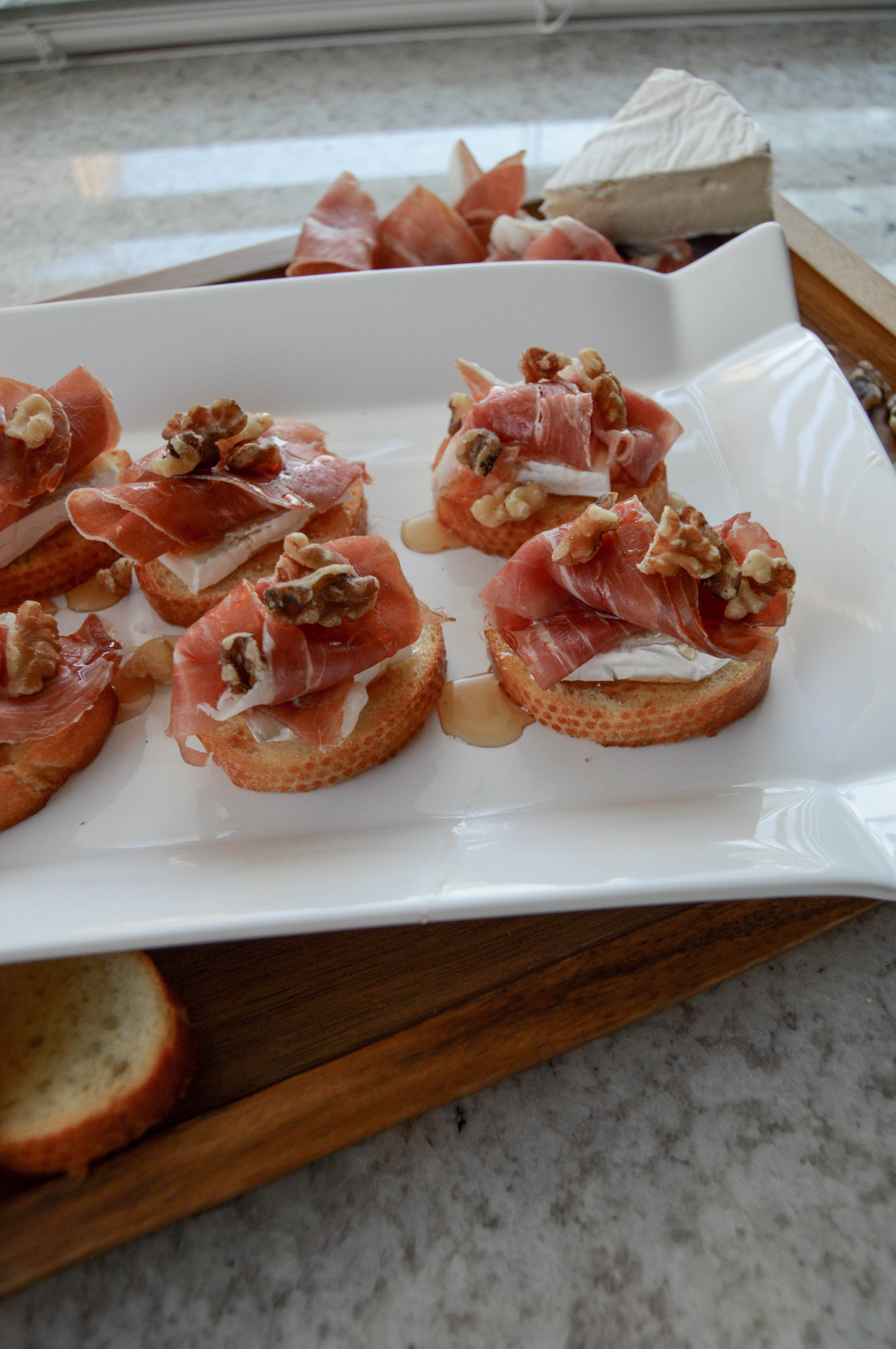 Brie Crostini with Prosciutto - Recipe Runner