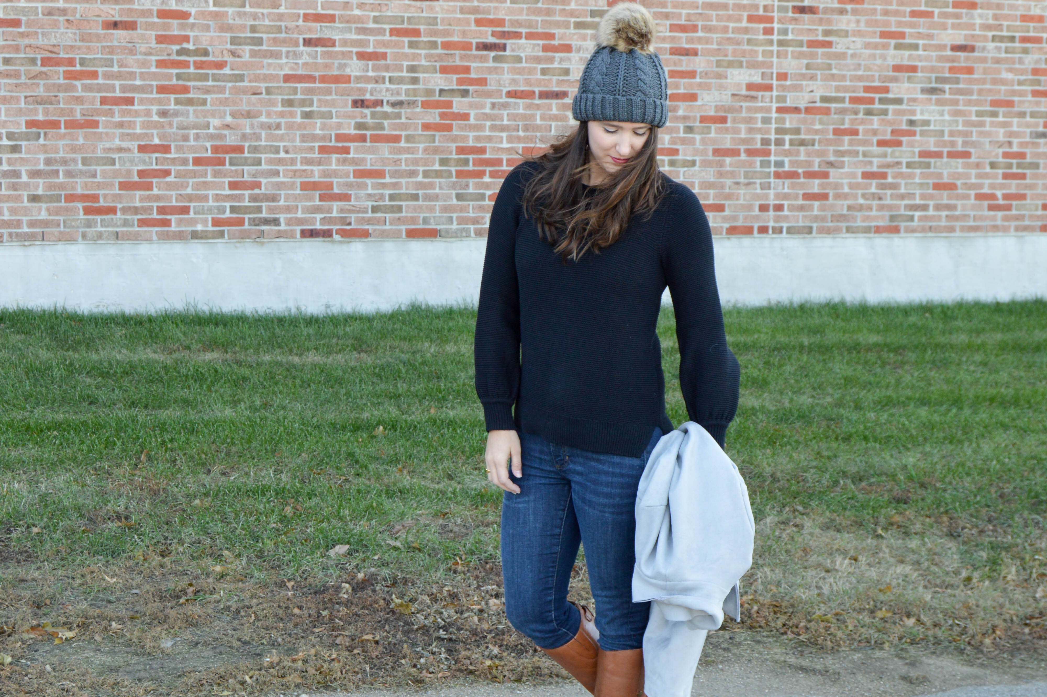 loft black sweater