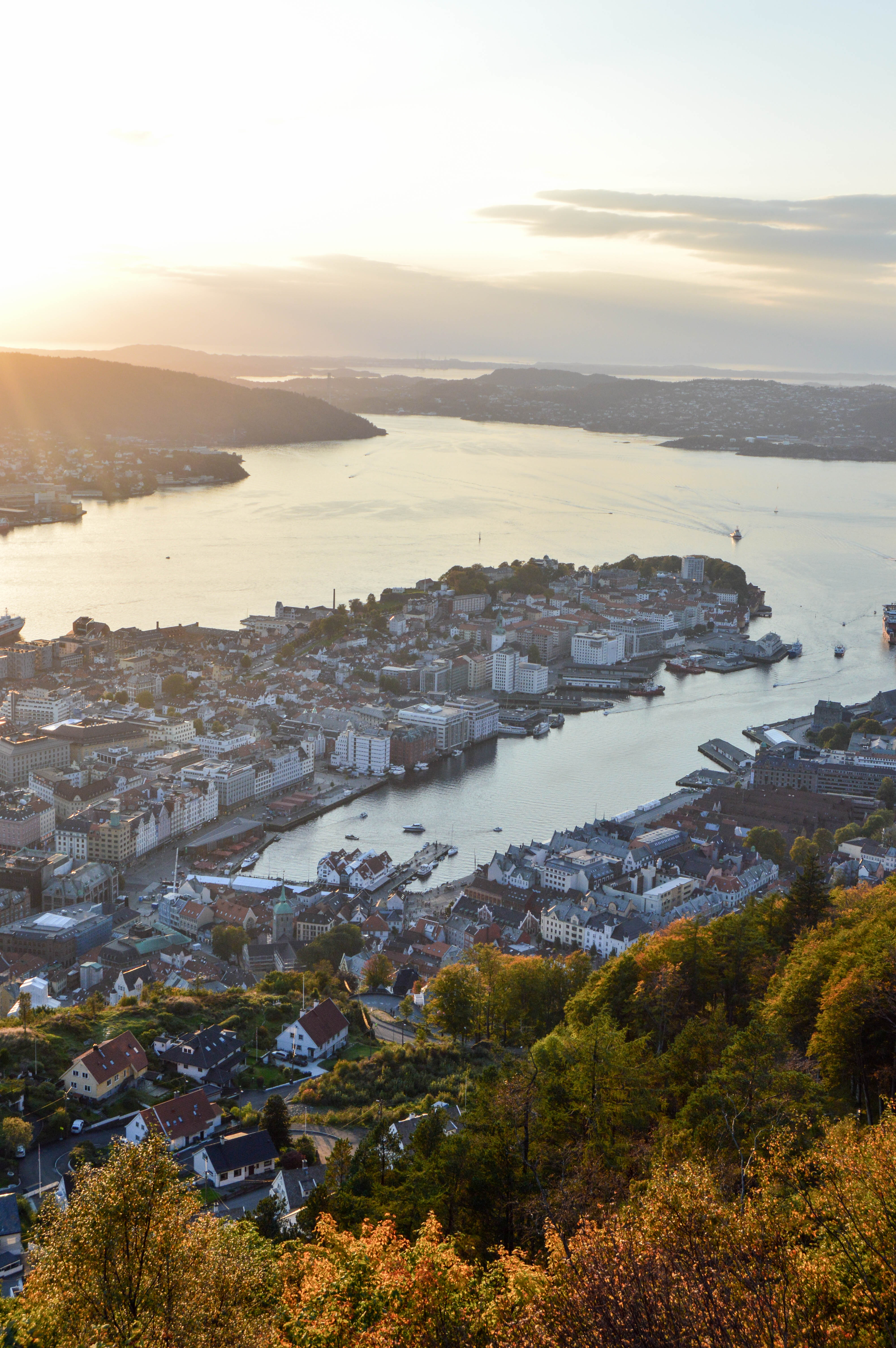 west fjords of norway - bergen, norway - floyen